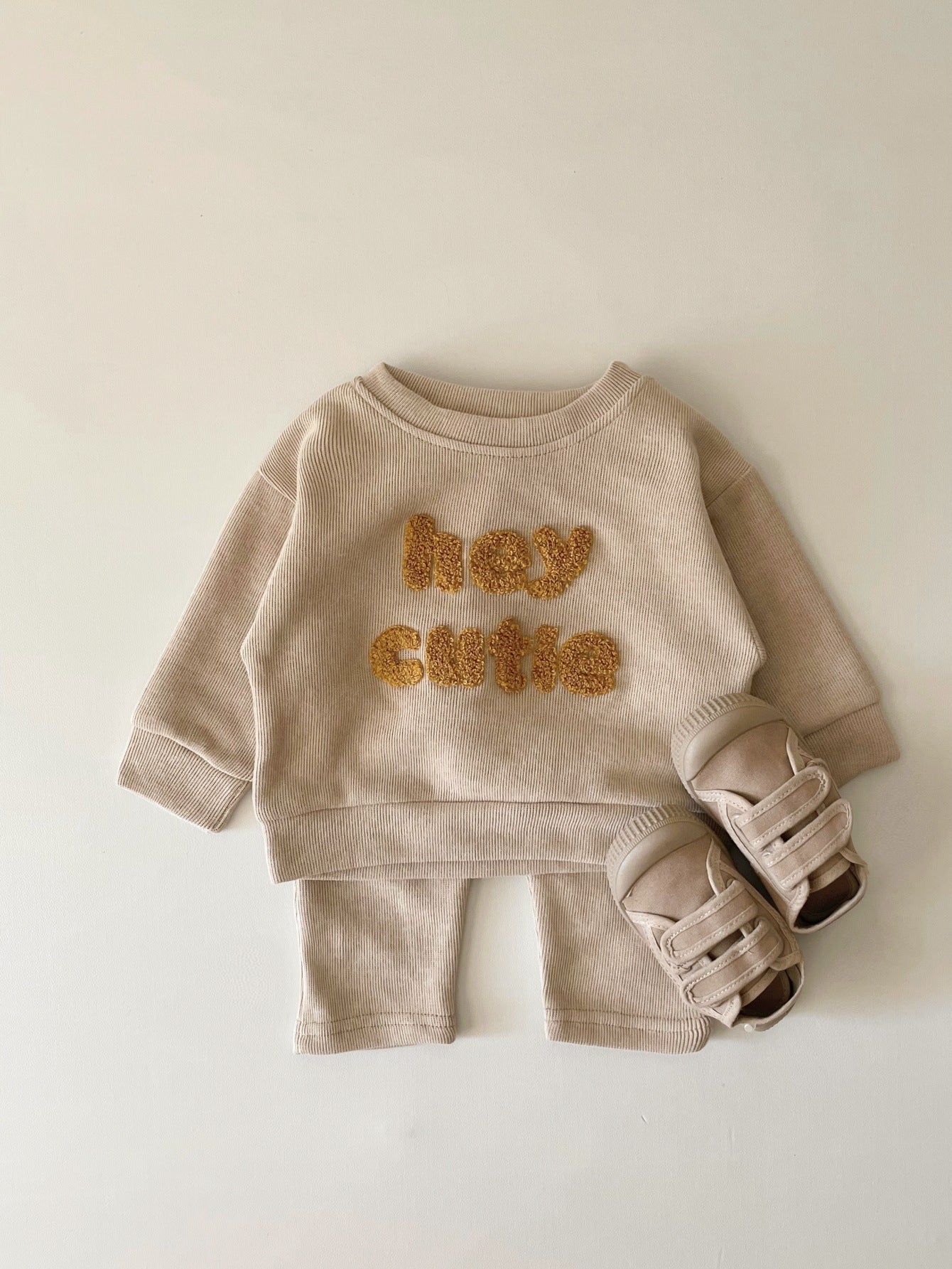 Newborn Embroidery Two-piece Long Sleeve