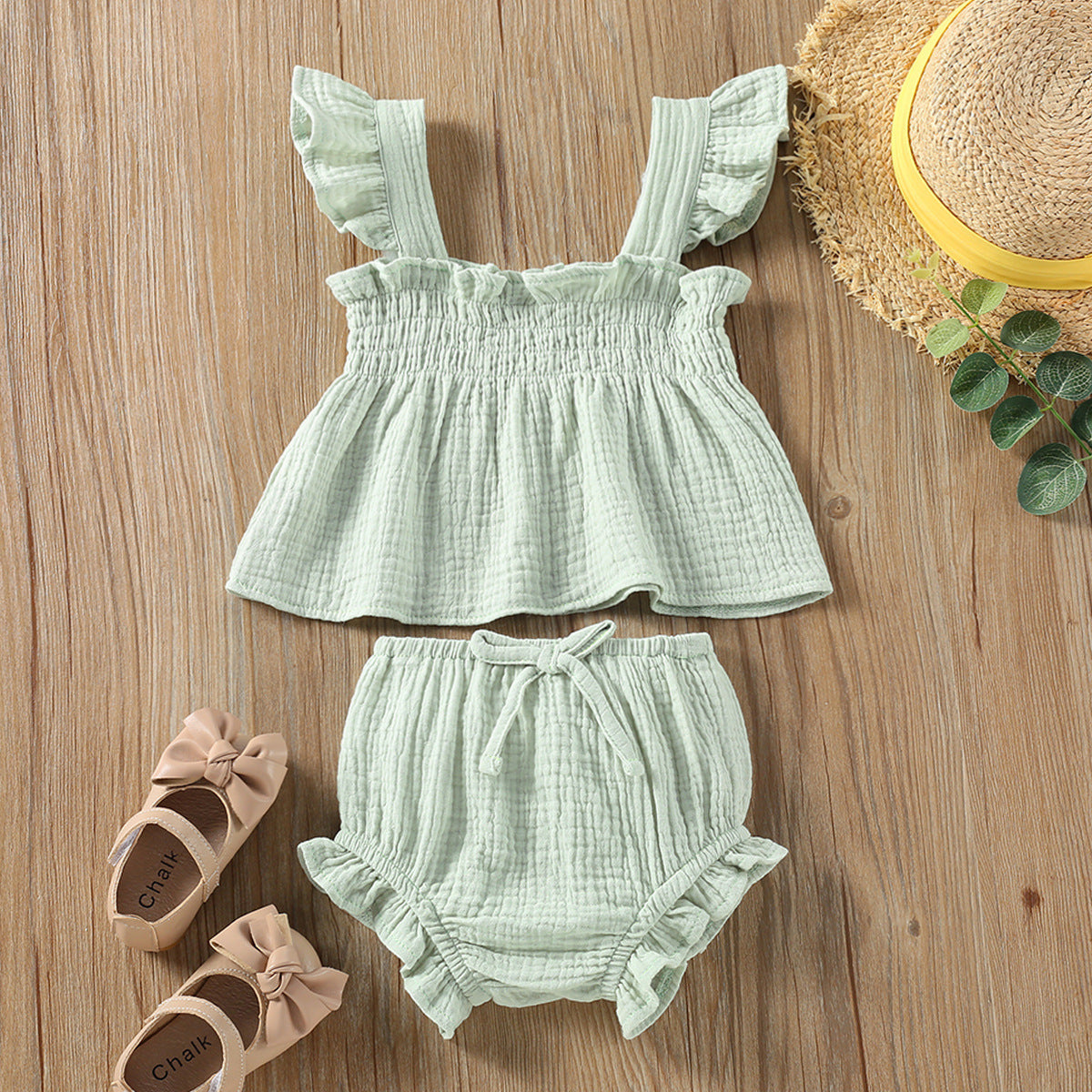 Girls' Solid Color Sling Top