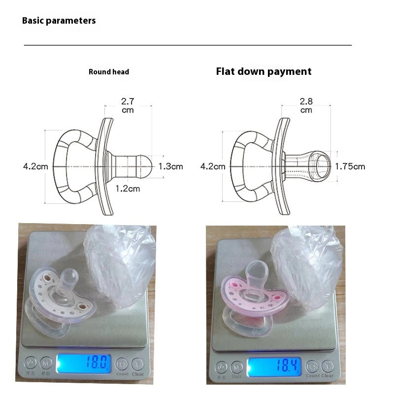 Two-color Liquid Silicone Baby Pacifier