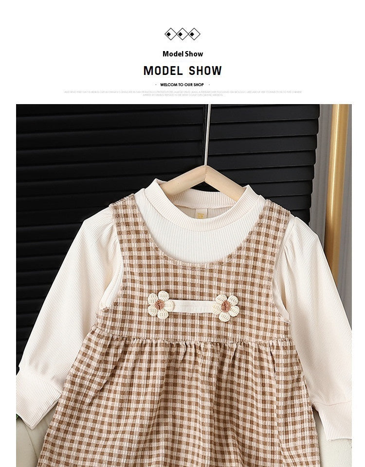 Round-neck Long-sleeved Dress