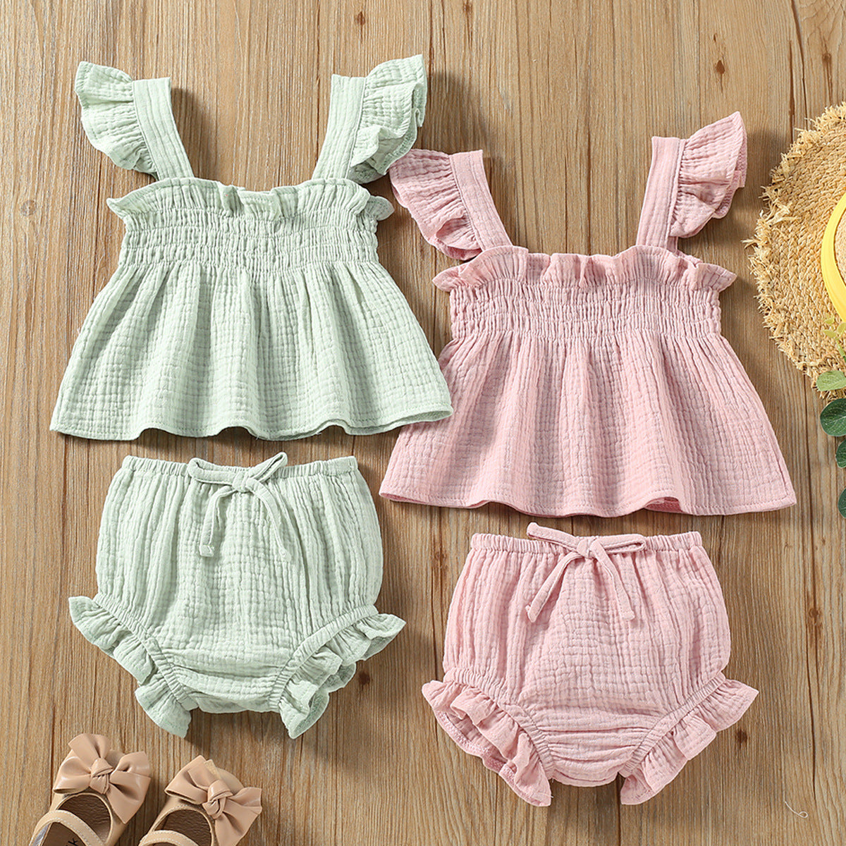 Girls' Solid Color Sling Top