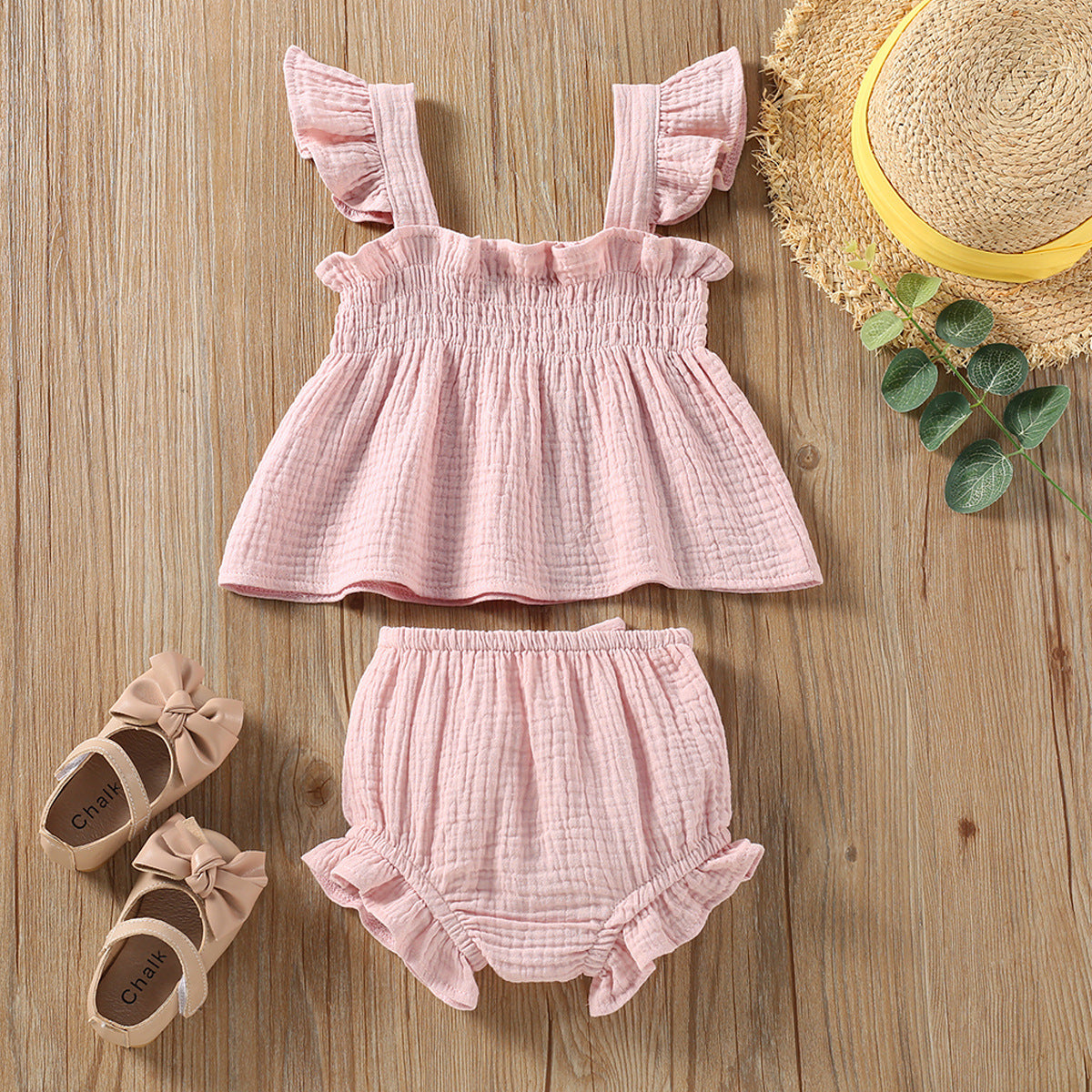 Girls' Solid Color Sling Top
