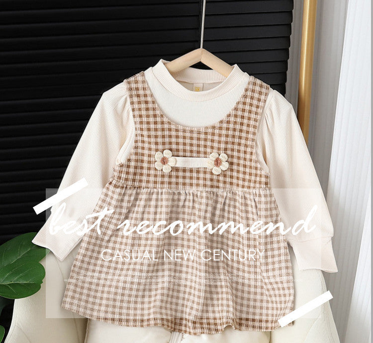 Round-neck Long-sleeved Dress
