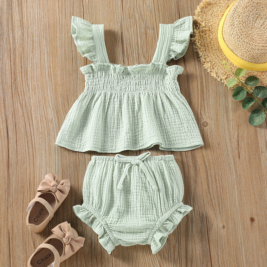 Girls' Solid Color Sling Top