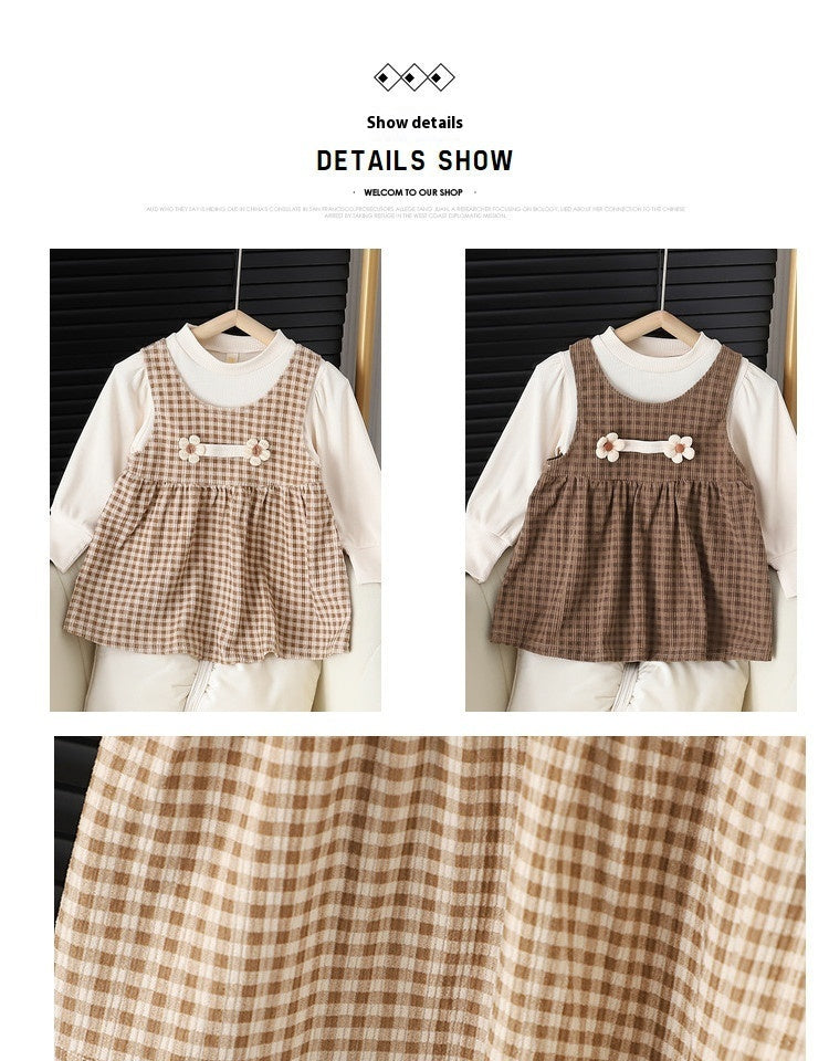 Round-neck Long-sleeved Dress