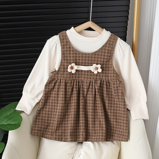 Round-neck Long-sleeved Dress