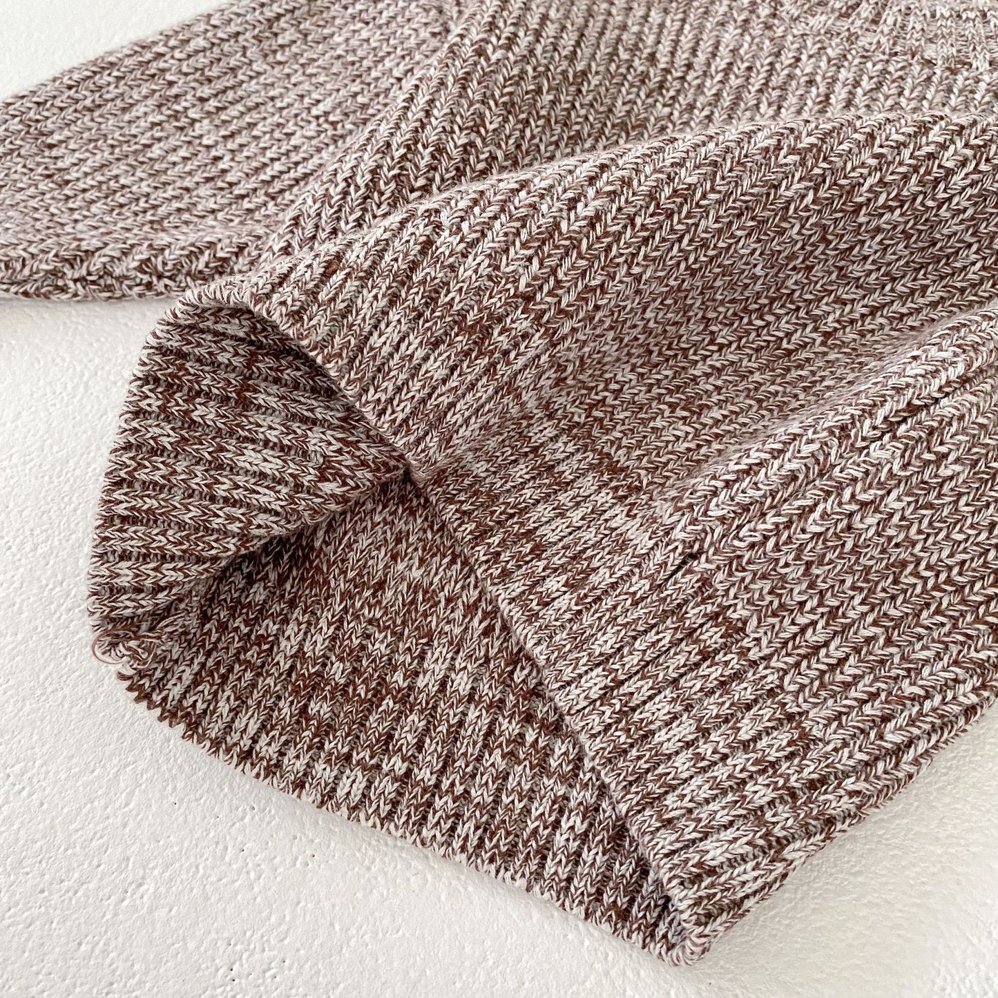 Mixed Color Pullover Knitted 3-piece Set