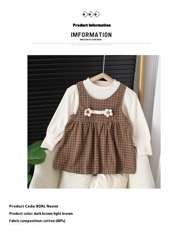 Round-neck Long-sleeved Dress