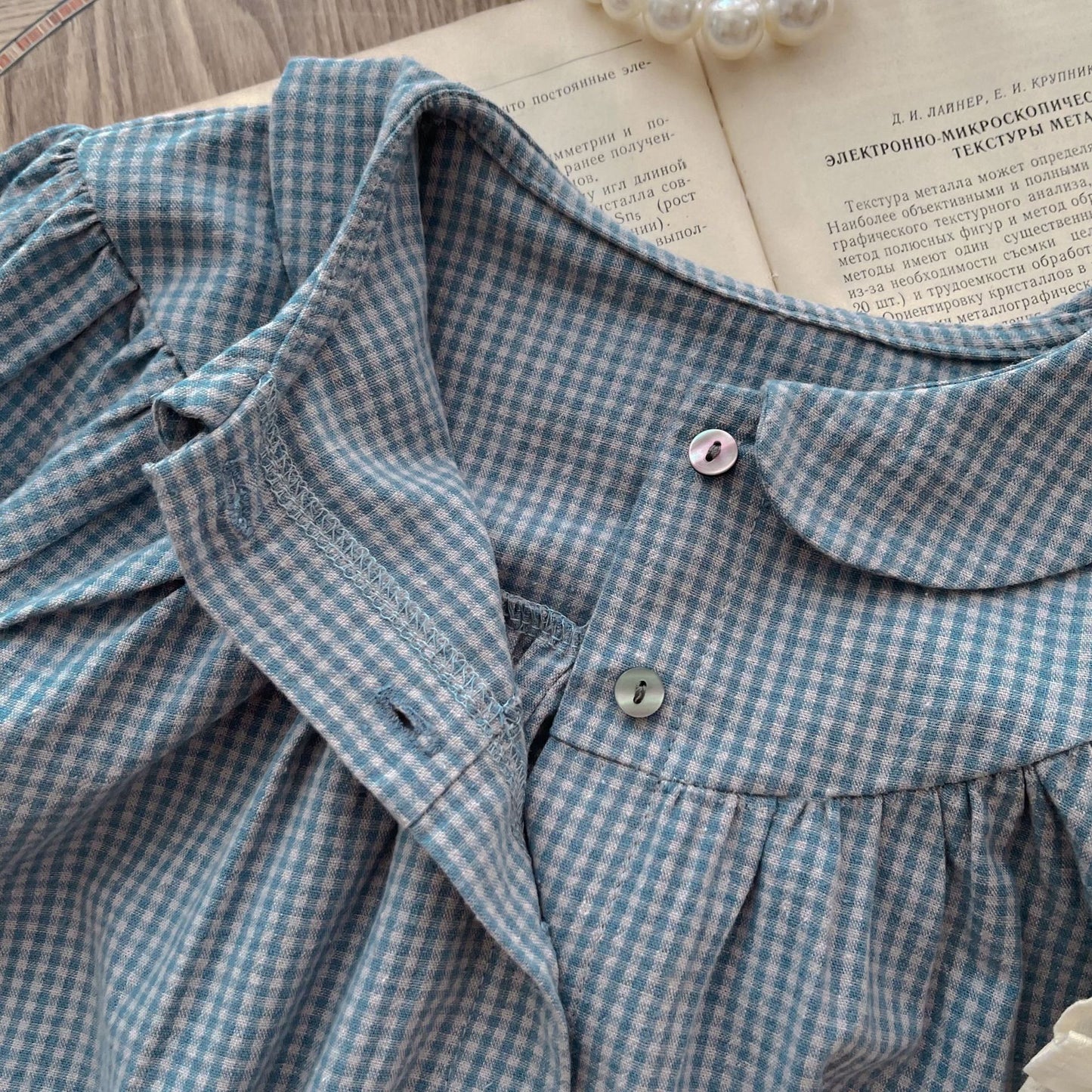 Long Sleeve Sling Romper & Overskirt
